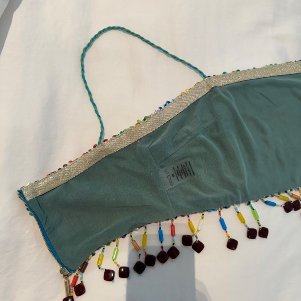Alexis Storm Beaded Fringe Skirt in Botanical Sequin - Top & Bottom: Size XS - Picture 12 of 14